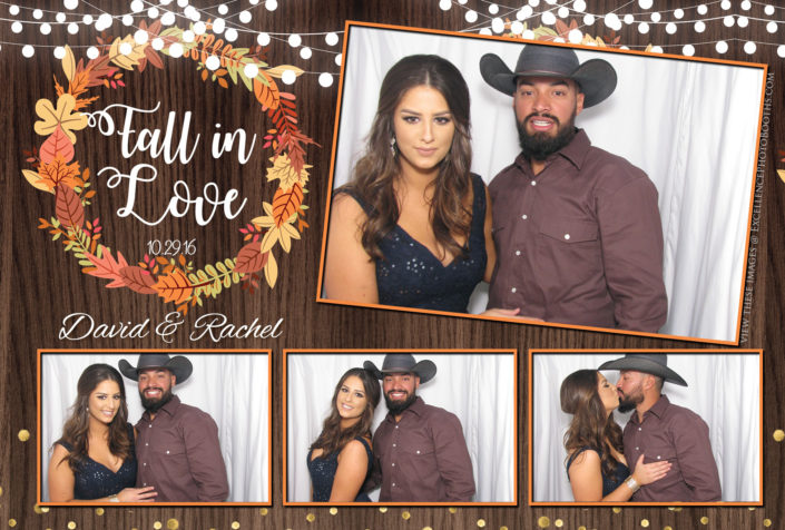 Wedding party photo booth Couples pose in photo booth